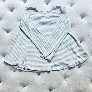 Persaya Girl XXS gray striped top